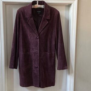 Bernardo Rich Purple Leather Jacket